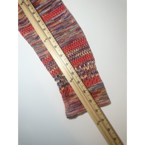 Studio JPR Open Front Cardigan Multi-Color Open Knit Boho Women's LARGE - Picture 11 of 11